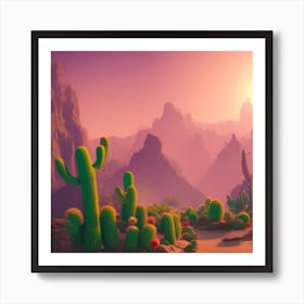 Desert Landscape - Desert Stock Videos & Royalty-Free Footage Art Print