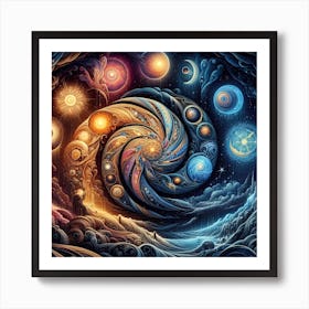 Spiral Universe Art Print