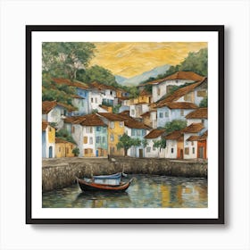 Portuguese Village Art Print