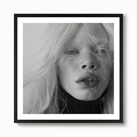 Portrait Of A Young Woman Art Print