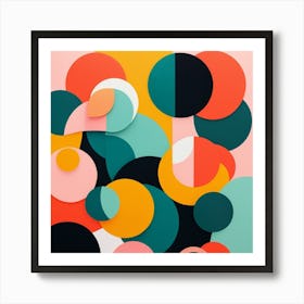 Abstract Circles Art Print