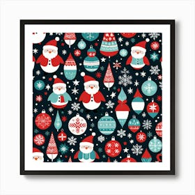 Christmas Ornaments 1 Art Print