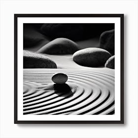 Zen Sand 1 Art Print