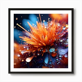 Abstract Flower 1 Art Print