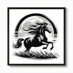 Illustration Horse 1 Art Print