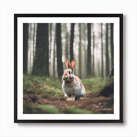 Rabbit In The Forest 132 Art Print