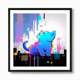 Feline Creative Cat Illustration 59 1 Art Print