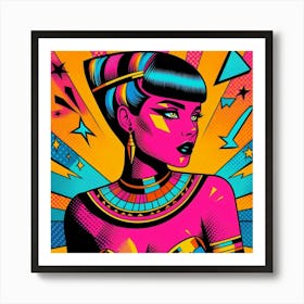 Pop Egyptian Hoda Muse Art Print