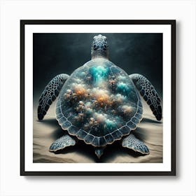 Turtle beach  Art Print
