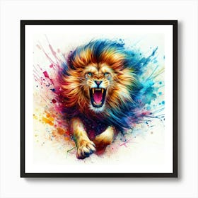 Lion Painting 4 Art Print