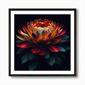 The Fiery Flower 1 Art Print