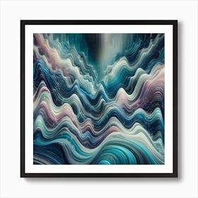 Celestial Wave Form Art Print