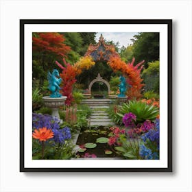 Beautiful garden Art Print