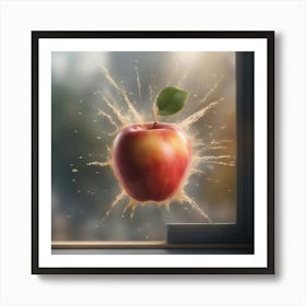 Apple Splash 1 Art Print