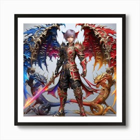 Dragon Warrior 1 Art Print