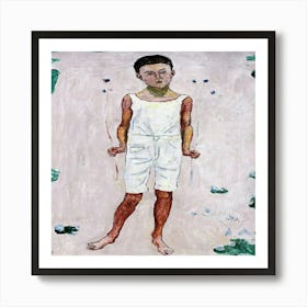 Childhood (1893) Modern Art Painting By Ferdinand Hodler Art Print