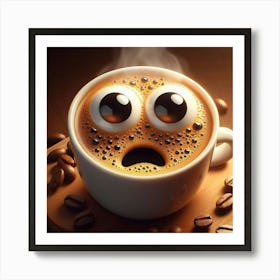 A cup of coffee 1 Art Print