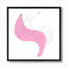 Lucid Dream In Pink Square Art Print