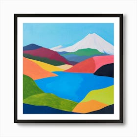 Colourful Abstract Tongariro National Park New Zealand 4 Art Print