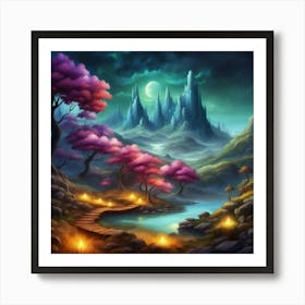 the castle at the end of the world Art Print
