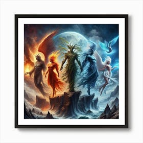 Tree Of Life paintings art print 3 Póster