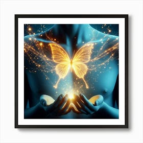 Butterfly Of Light Art Print