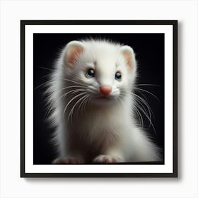 Cute Ferret 1 Art Print