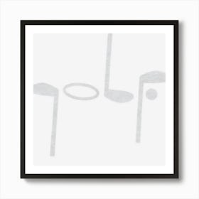 Golf Funny Golf Lucky Golfing Art Print