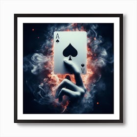 Ace Of Spades Art Print