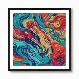 Abstract Swirl Pattern Art Print