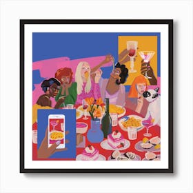 Meal Square Art Print