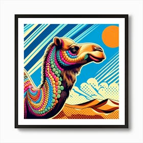 Camel In The Desert 1 Art Print