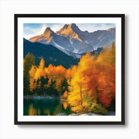 Autumn In The Alps Art Print