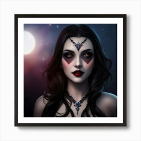 Mystical Priestess Art Print