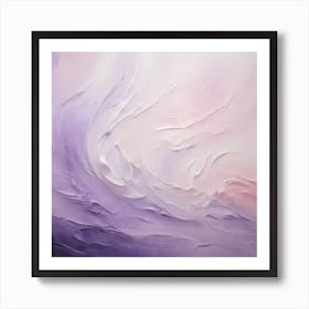 Serenade in Lilac: Acrylic Dreams Art Print