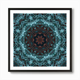 Abstract Mandala Eclipse Of The Sun Art Print