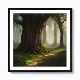 Enigmatic Woodland Art Print