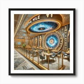 A Luxurious, Egyptian Themed Restaurant Named Cele Art Print