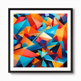 Abstract Triangles Art Print