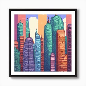 Pixel Art 7 Art Print