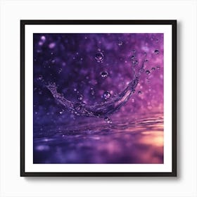 Water Splash Art Print