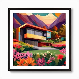 House In The Mountains 1 Art Print