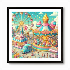 Yummy Carnival Art Print