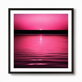 Sunset Over Water Art Print