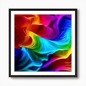 Color Brightness Vibrant Electric Power Gradient Vivid Intense Dynamic Radiant Glowing En (14) Art Print