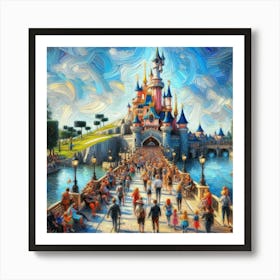 Disneyland, France 3 Art Print