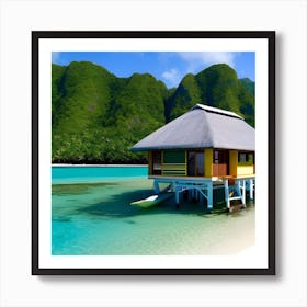 Hut On The Beach 6 Art Print