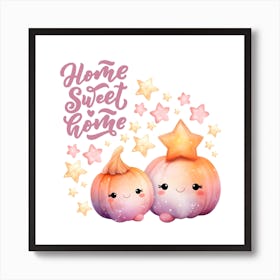 Cute Pumpkins Art Print