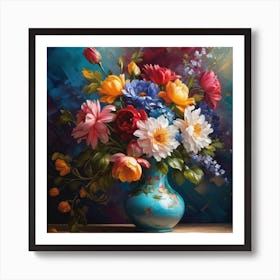 Flowers In A Vase 97 Art Print