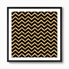 Glitter Chevron Art Print